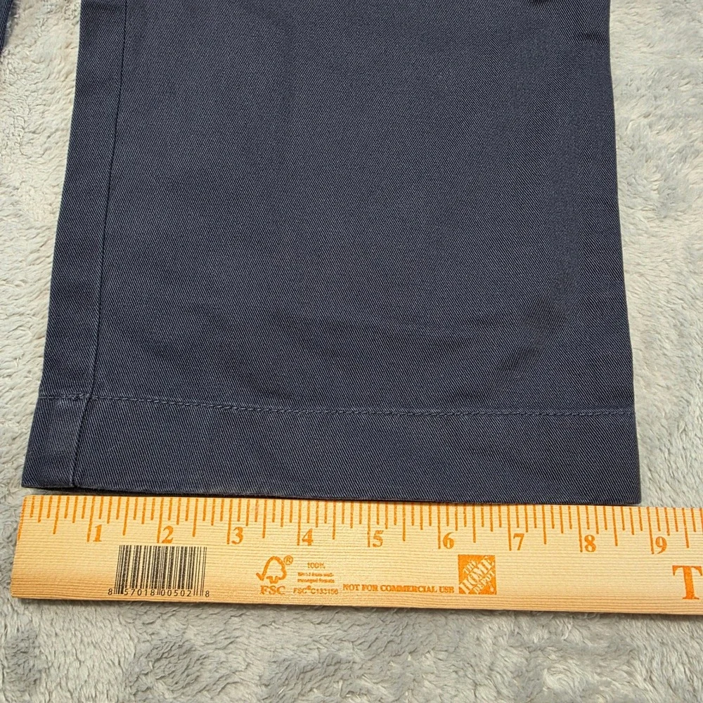 J.Crew Mens 38x32 Navy‎ Blue The Bleecker Chino Pants 100% Cotton Straight Leg